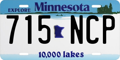 MN license plate 715NCP