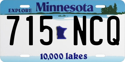 MN license plate 715NCQ