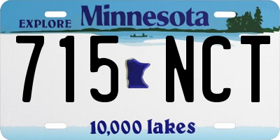 MN license plate 715NCT