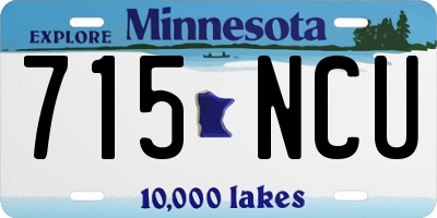 MN license plate 715NCU
