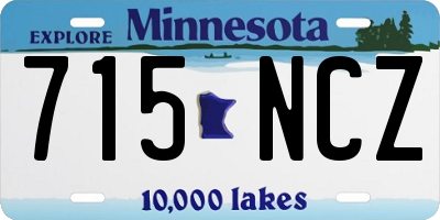 MN license plate 715NCZ
