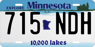 MN license plate 715NDH