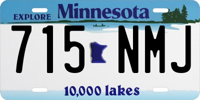 MN license plate 715NMJ