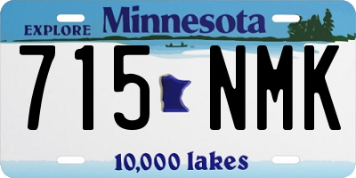 MN license plate 715NMK