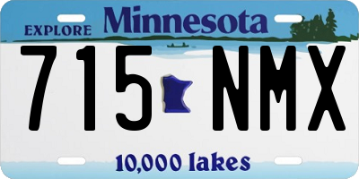 MN license plate 715NMX