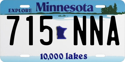 MN license plate 715NNA