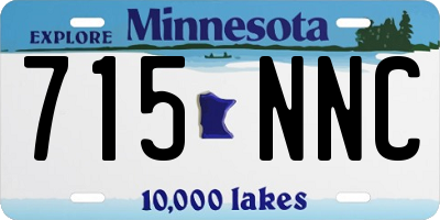 MN license plate 715NNC