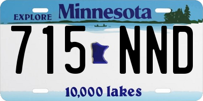 MN license plate 715NND