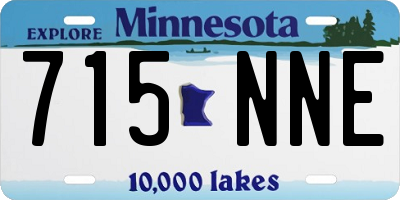 MN license plate 715NNE
