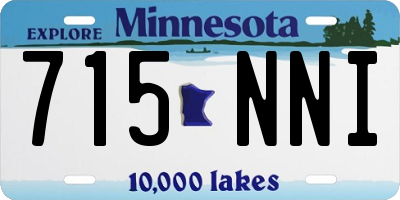MN license plate 715NNI