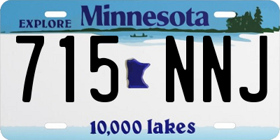 MN license plate 715NNJ