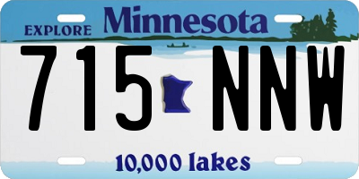 MN license plate 715NNW