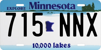 MN license plate 715NNX