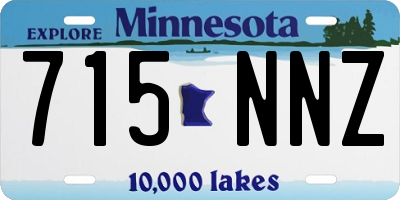 MN license plate 715NNZ