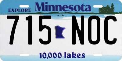 MN license plate 715NOC