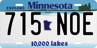 MN license plate 715NOE