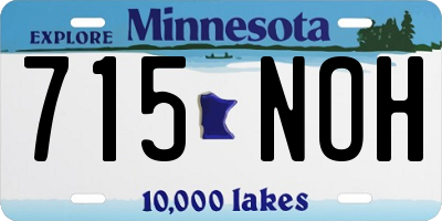 MN license plate 715NOH