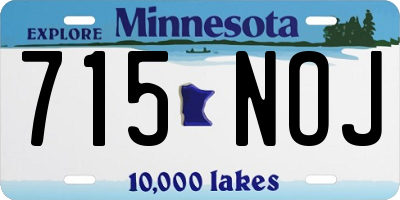 MN license plate 715NOJ