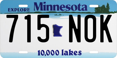 MN license plate 715NOK