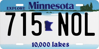 MN license plate 715NOL