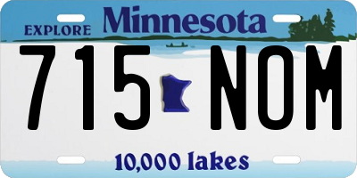 MN license plate 715NOM