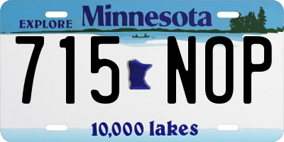 MN license plate 715NOP