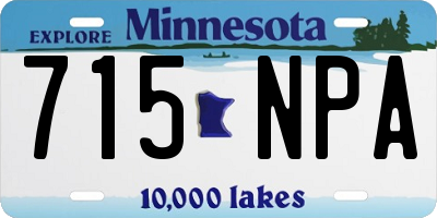 MN license plate 715NPA