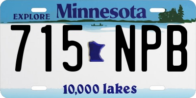 MN license plate 715NPB