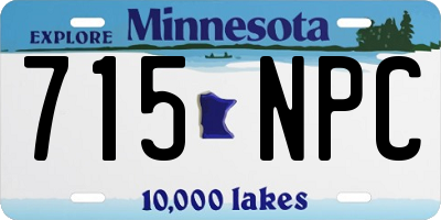 MN license plate 715NPC