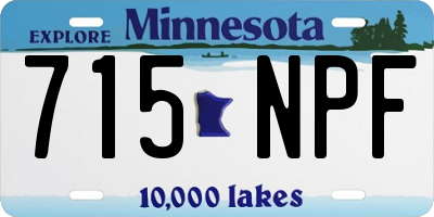 MN license plate 715NPF