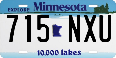 MN license plate 715NXU