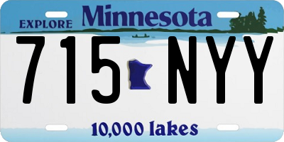 MN license plate 715NYY
