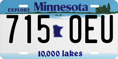MN license plate 715OEU