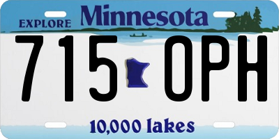 MN license plate 715OPH
