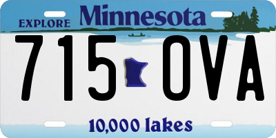 MN license plate 715OVA