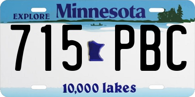 MN license plate 715PBC