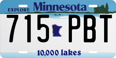 MN license plate 715PBT
