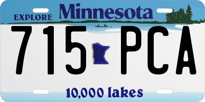 MN license plate 715PCA