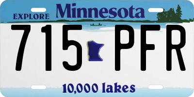 MN license plate 715PFR