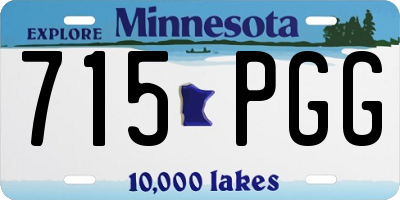 MN license plate 715PGG