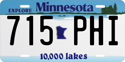 MN license plate 715PHI