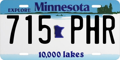 MN license plate 715PHR