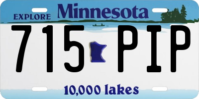MN license plate 715PIP