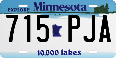 MN license plate 715PJA
