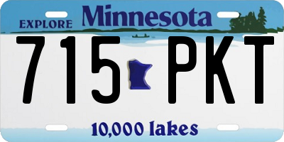 MN license plate 715PKT
