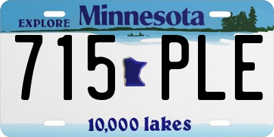 MN license plate 715PLE