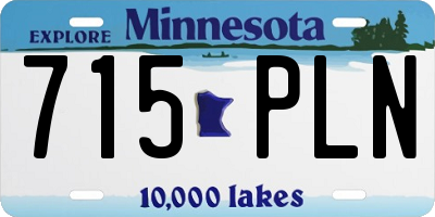 MN license plate 715PLN