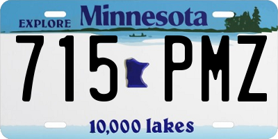 MN license plate 715PMZ