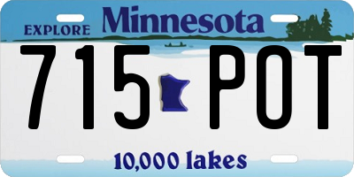 MN license plate 715POT