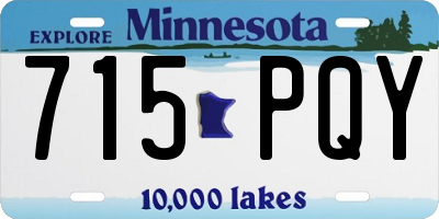 MN license plate 715PQY